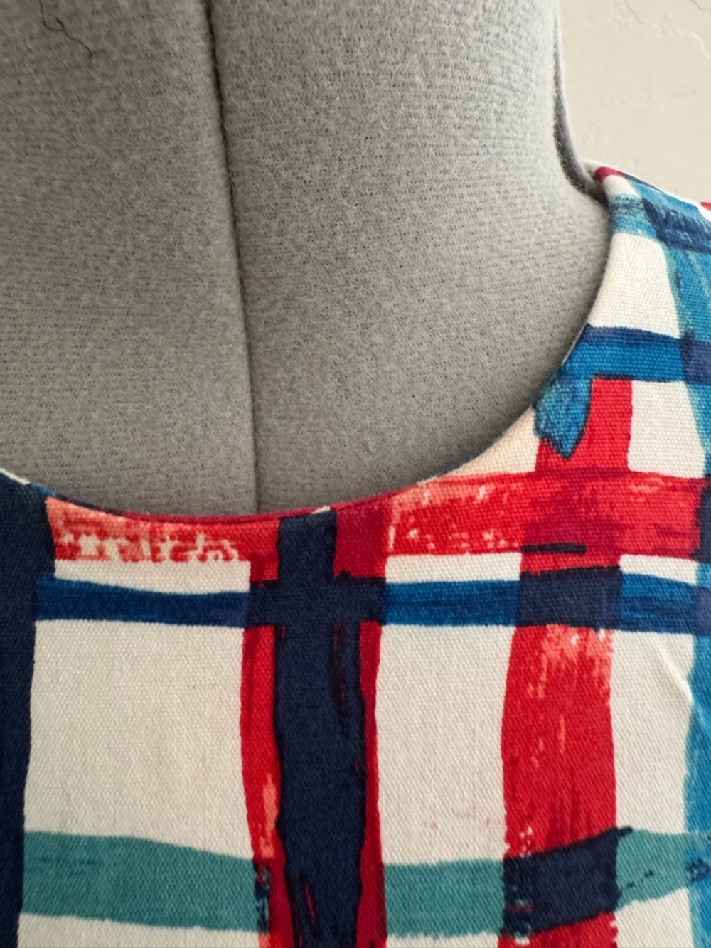 Kate Spade Saturday red white and blue shift dress - Picture 3 of 8
